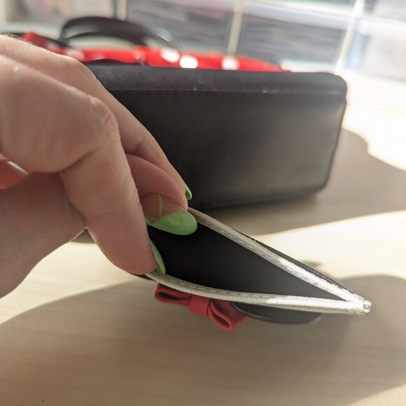 NWOT Kate Spade Minnie Mouse Mini Maisie Crossbody + NWT Bow Card Holder BUNDLE - Picture 10 of 12